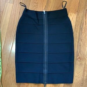 BCBG black bandage skirt